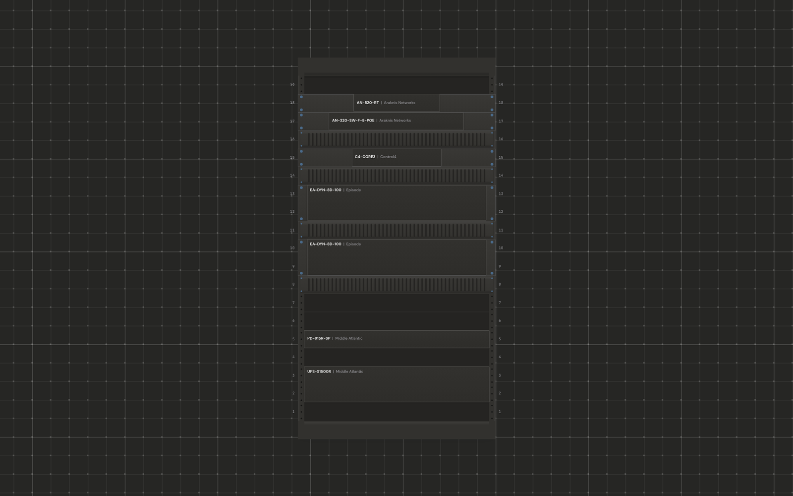 Rack Designer in Integrate